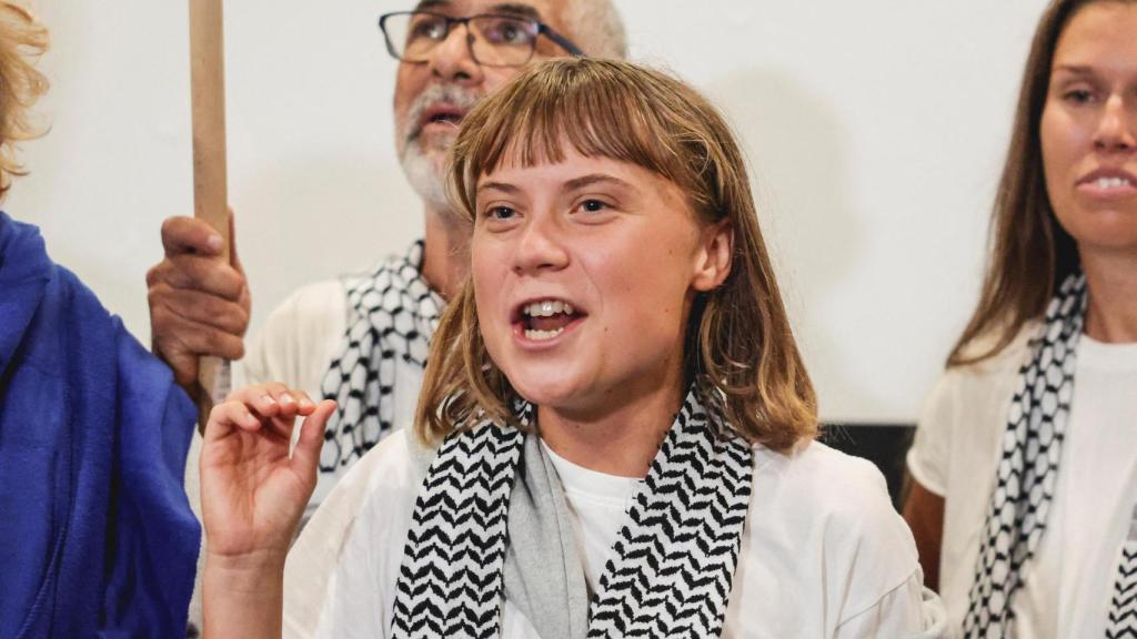 Greta Thunberg, miembro de la Global Sumud Flotilla, realiza declaraciones en Atenas tras ser liberada por Israel- Archivo