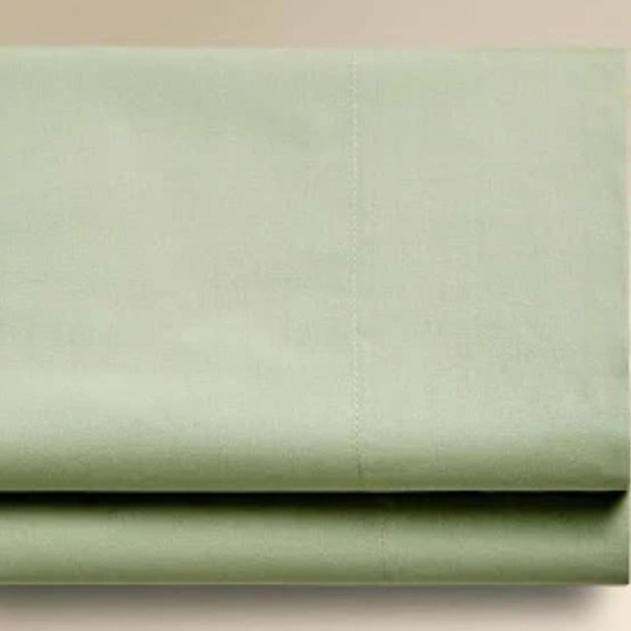 Sábana de color verde.