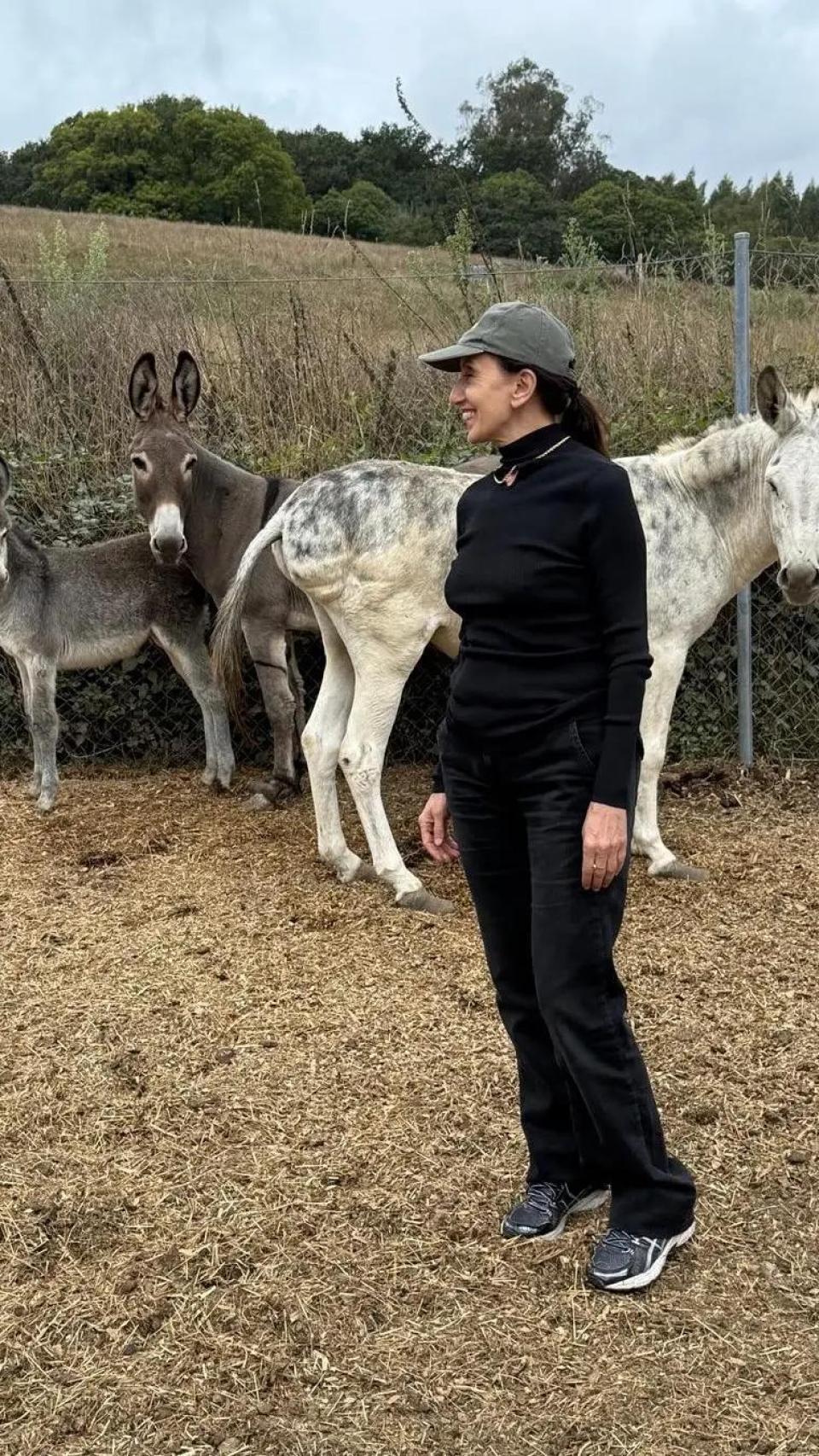 Luz Casal en su pueblo.
