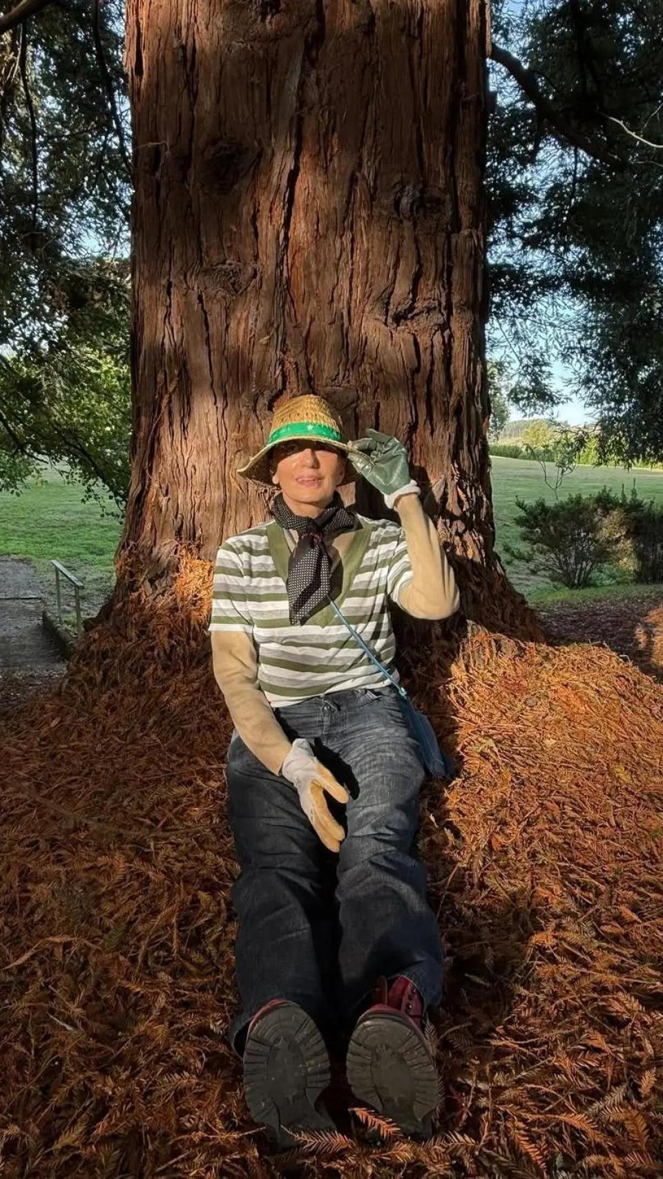 Luz Casal en su pueblo.