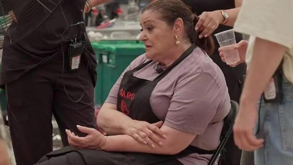 Charo Reina sufre un golpe de calor en 'MasterChef Celebrity'.