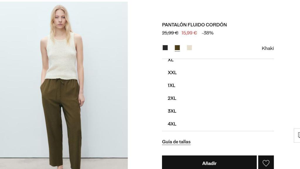 Pantalón fluido. Ref. 17091171