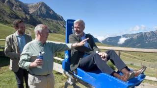 Azcón, durante la presentación del proyecto.