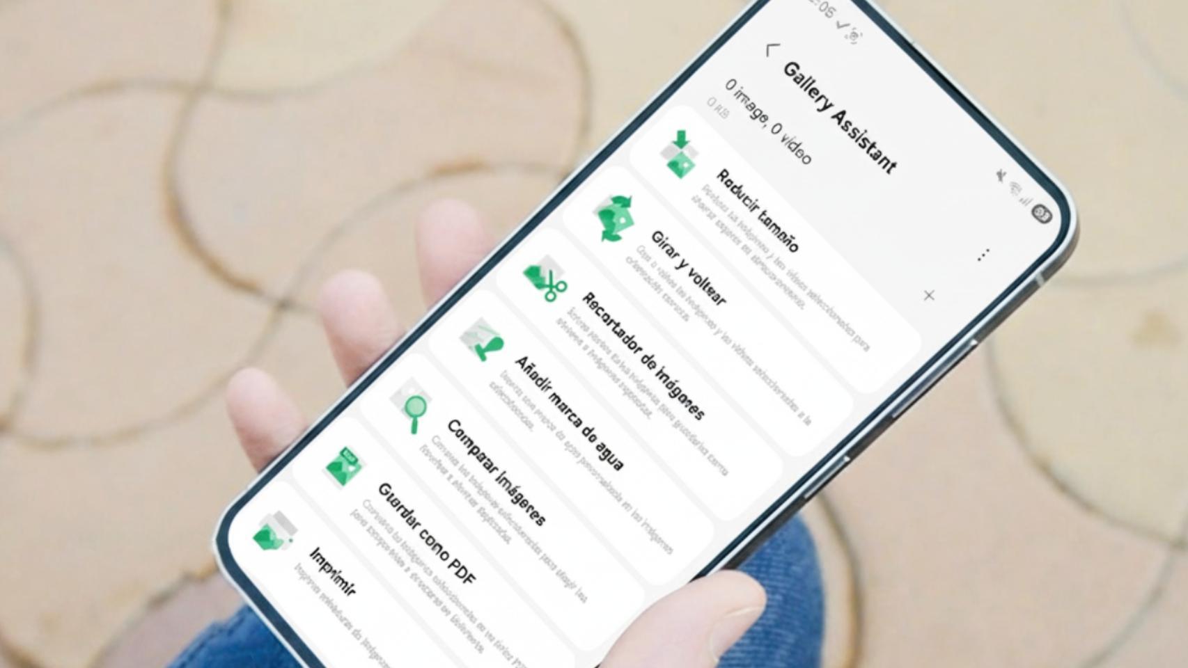 Interfaz de Gallery Assistant