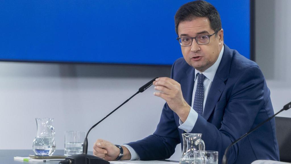 El ministro de Transformación Digital y Función Pública, Óscar López, durante una rueda de prensa tras la reunión del Consejo de Ministros.
