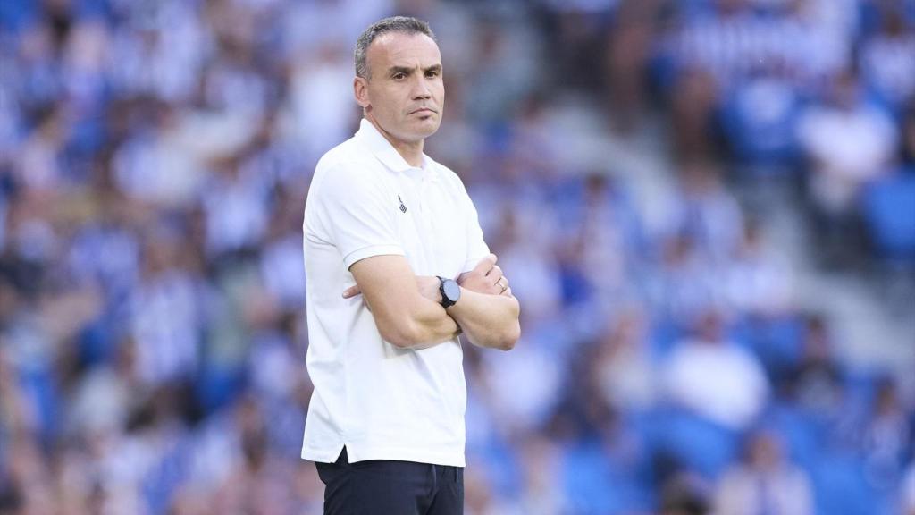 Sergio Francisco, entrenador de la Real Sociedad.