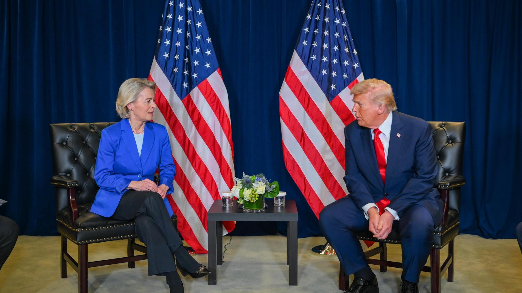 Ursula von der Leyen y Donald Trump, durante su última reunión en Nueva York en septiembre