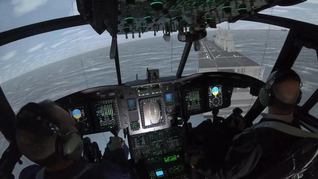 Simulador para entrenar y formar pilotos de helicóptero.