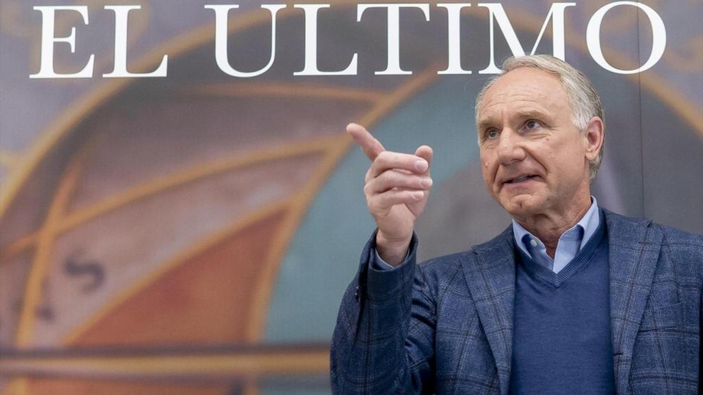 El escritor Dan Brown, autor de 'El Código Da Vinci, en la presentación en España de su nuevo libro, 'El último secreto'. Foto: Alberto Ortega / Europa Press