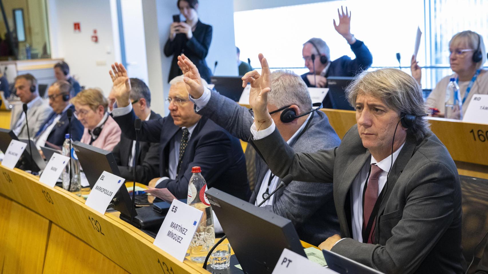 El secretario general del PSOECyL, Carlos Martínez, interviene en el Comité de las Regiones