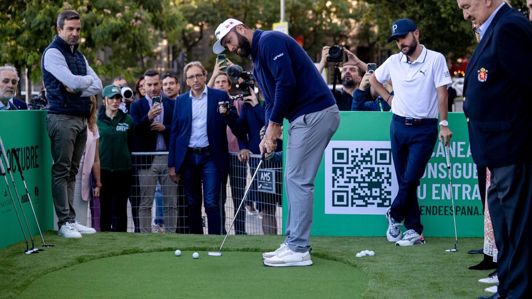 Rahm, durante la presentación del Open de España de golf.