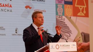 El presidente de Castilla-La Mancha, Emiliano García-Page, en la inauguración de Farcama