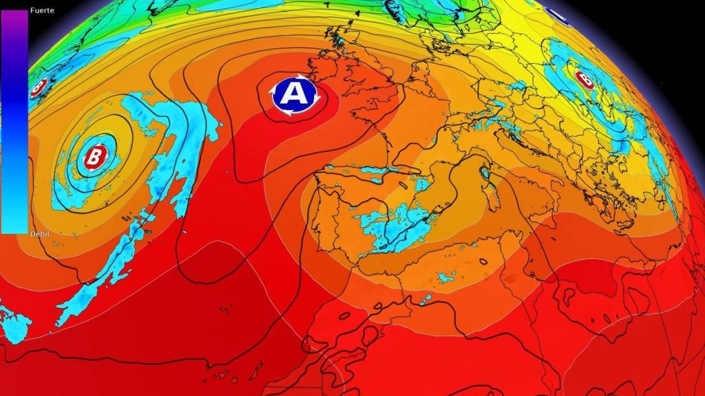La dana de alto impacto Alice afectará a la cornisa mediterránea. El Tiempo.es