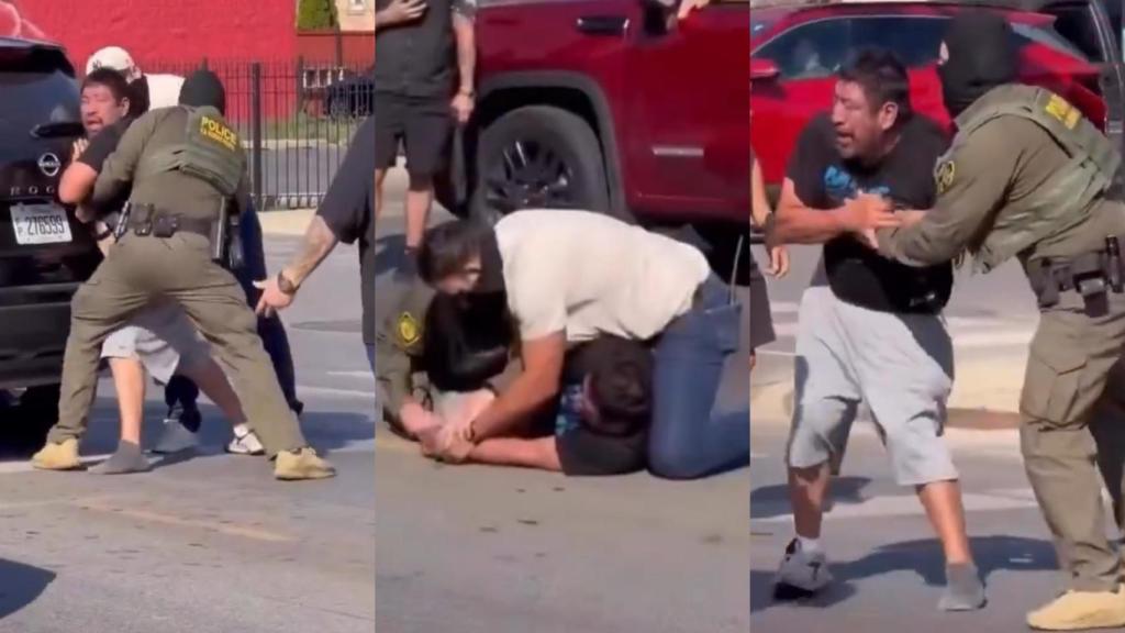 Video: ciudadanos estadounidenses ayudan a un migrante a escapar del brutal ataque de agentes del ICE en Chicago