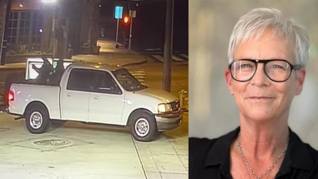 Jamie Lee Curtis se indignó por el robo del dinosaurio y su reacción se volvió viral.