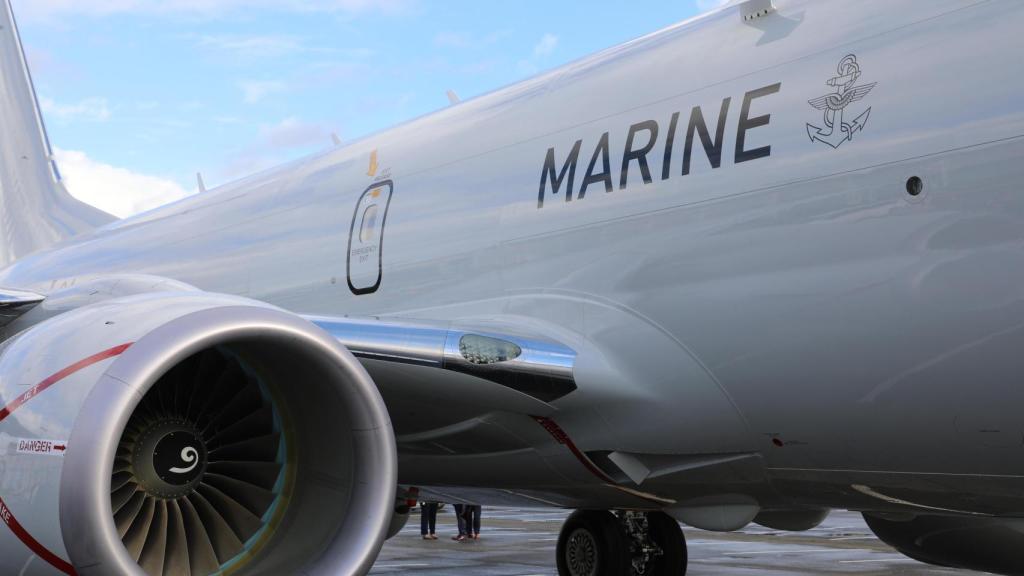 Detalle del avión P-8A Poseidón recibido por Alemania