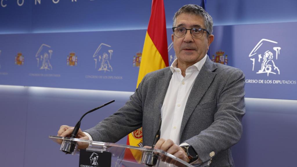 El portavoz del PSOE en el Congreso, Patxi López, este martes.