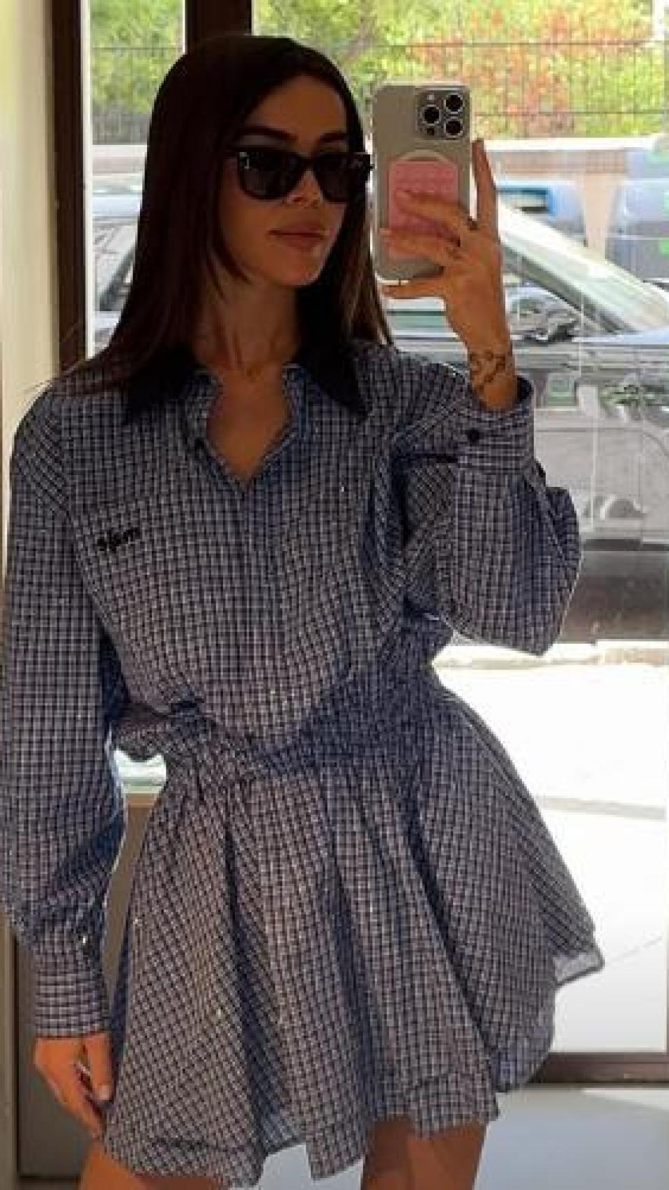 Violeta Mangriñán, en un 'story' de Instagram.