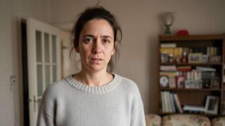 Una joven creada con IA.