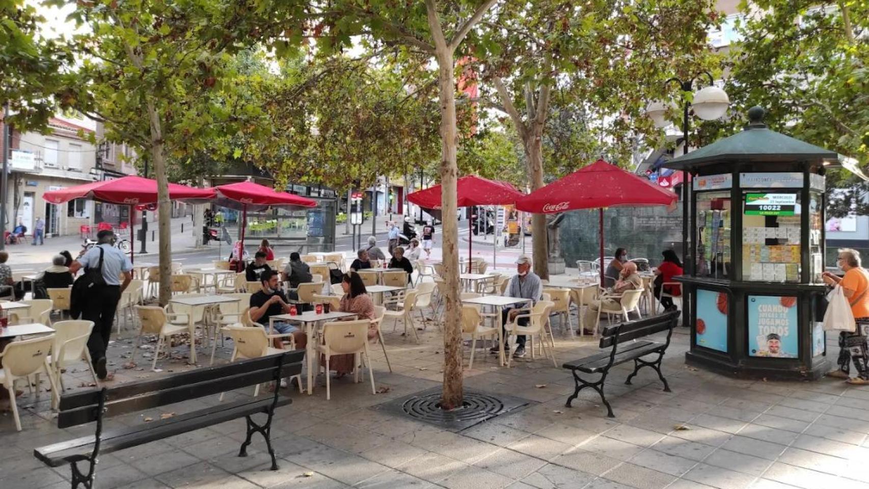 Plaza de las Canteras, en el barrio de Torrero.