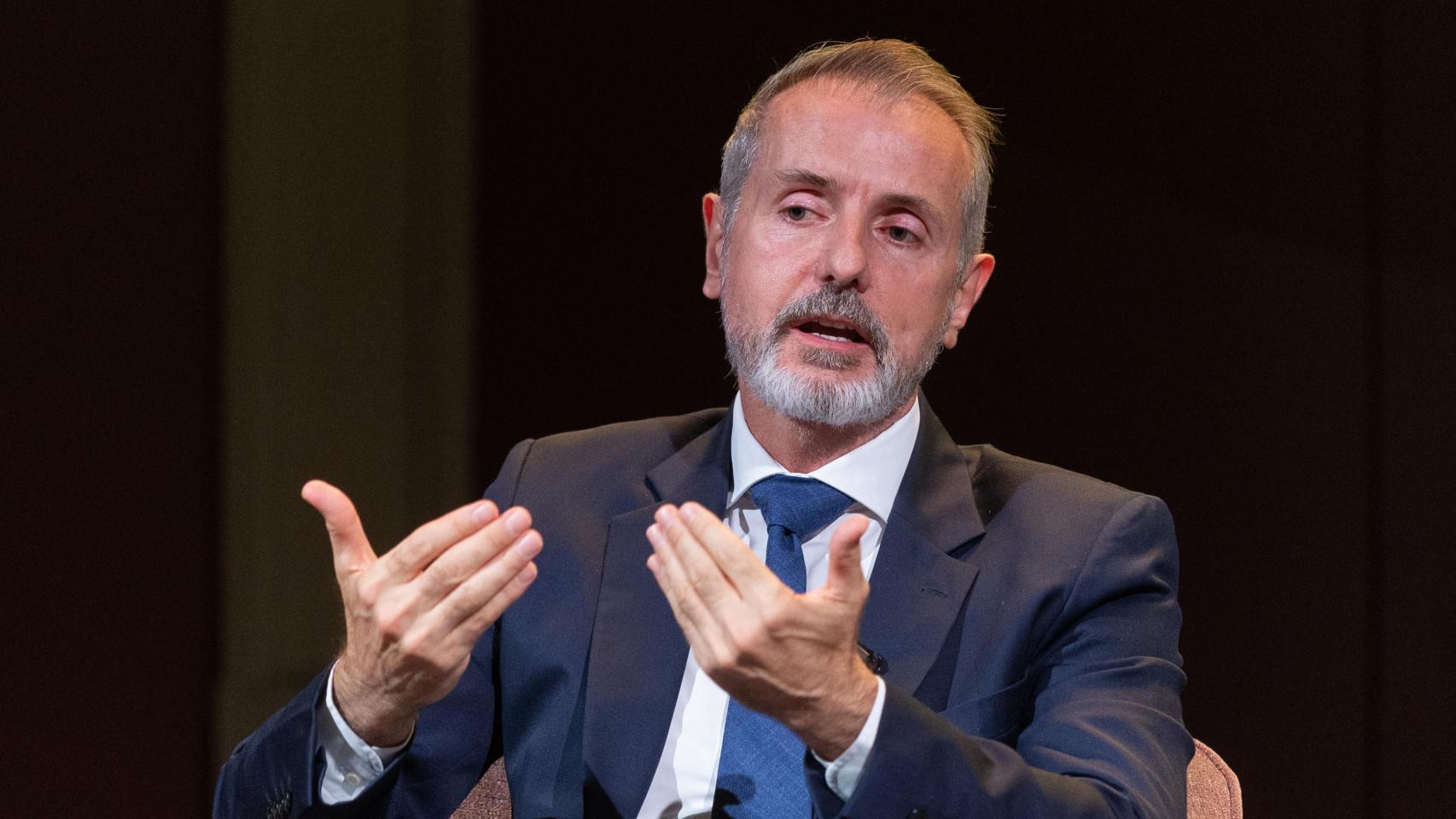 El presidente de Telefónica, Marc Murtra, en los Desayunos del Ateneo el 1 de octubre de 2025.
