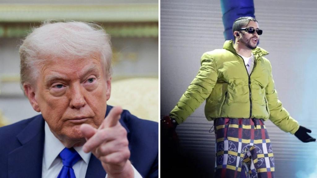 Donald Trump y Bad Bunny.