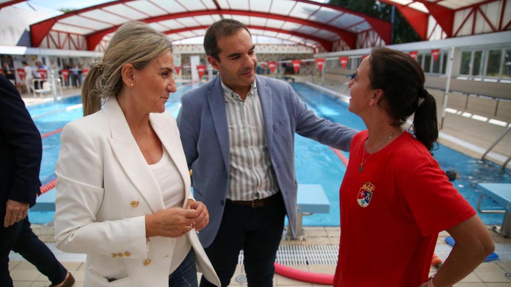 Milagros Tolón durante la presentación del sistema de monitorización en Ugena.