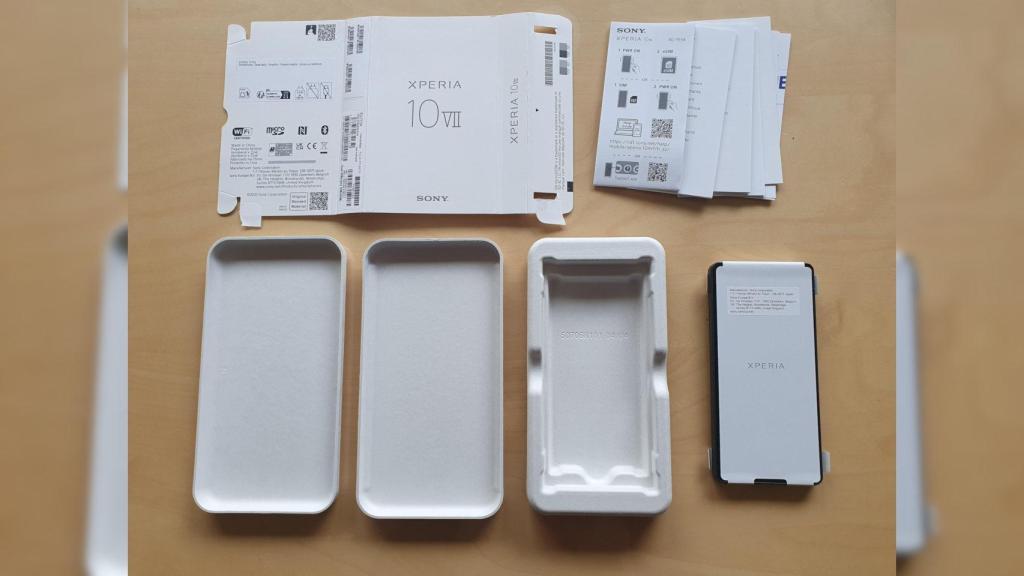 Contenido de la caja del Sony Xperia 10 VII