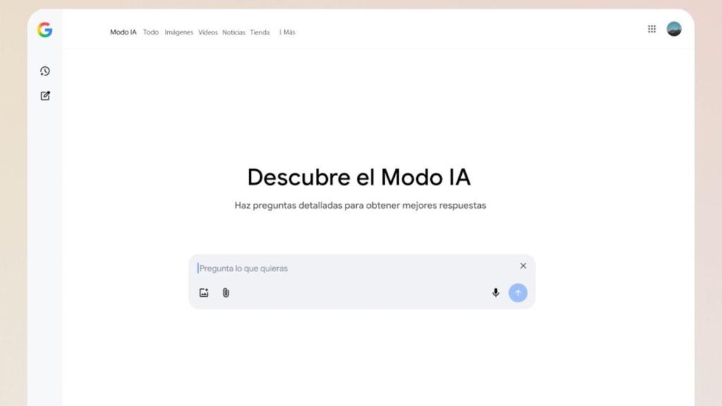 Modo IA en la búsqueda de Google