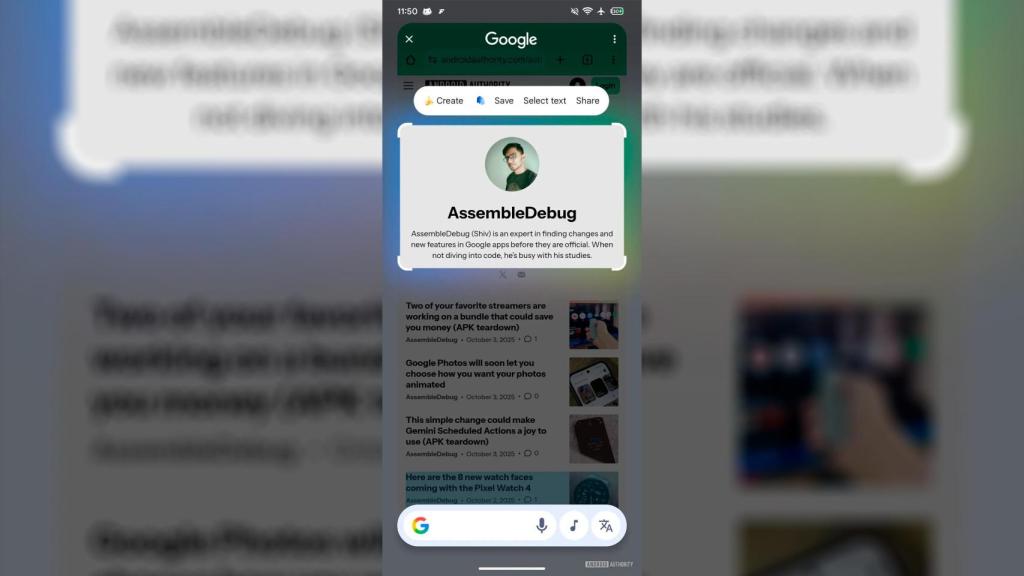 Nano Banana en Search to Circle