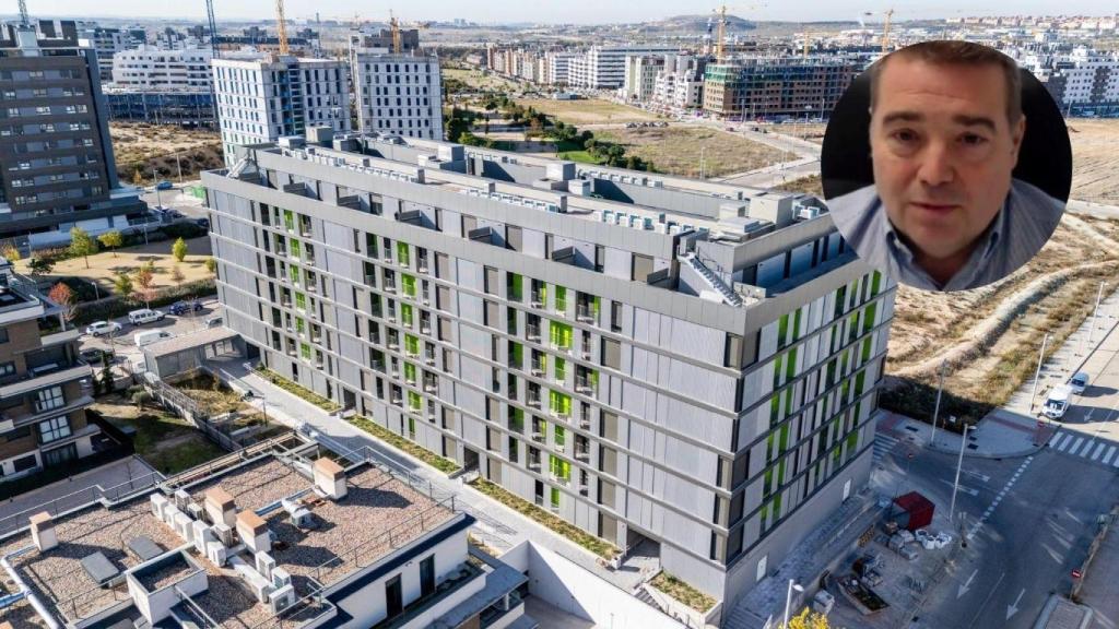 Fotomontaje de Carlos Nieto y un espacio urbanístico.