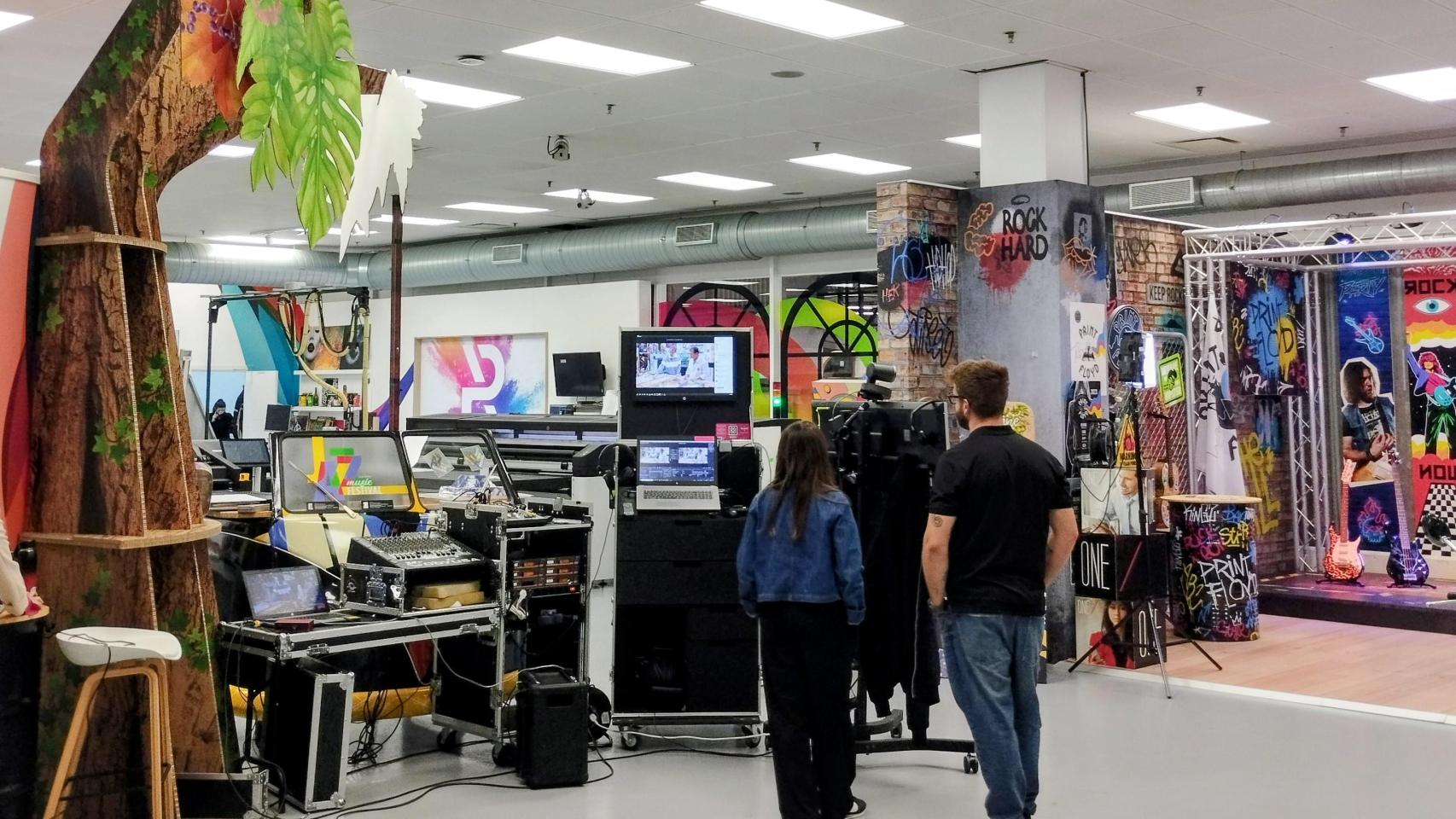 El interior del centro de I+D de HP en Sant Cugat.