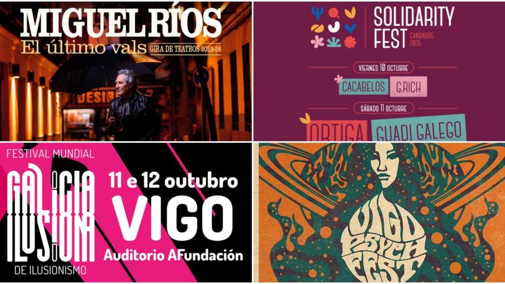 Miguel Ríos, Galicia Ilusiona y más: Todos los planes que puedes hacer este fin de semana en Vigo
