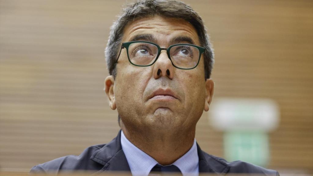 El presidente de la Generalitat, Carlos Mazón, en Les Corts. Rober Solsona / EP