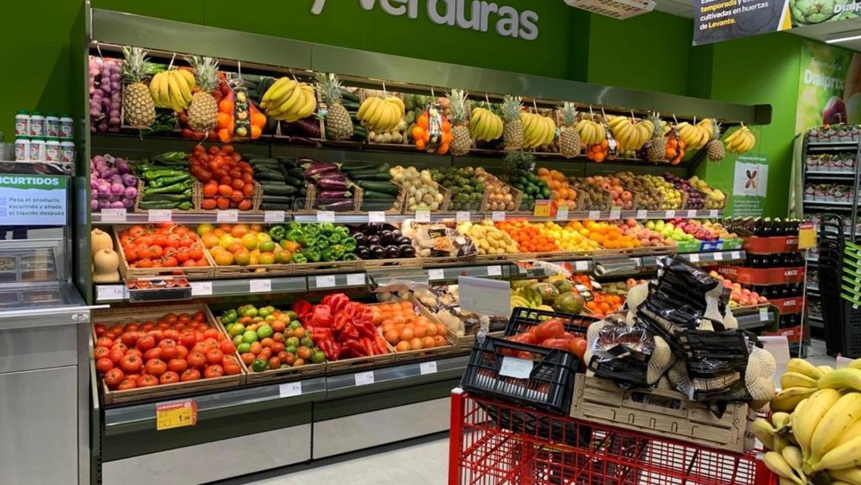 Imagen del interior de un supermercado de la cadena. EE