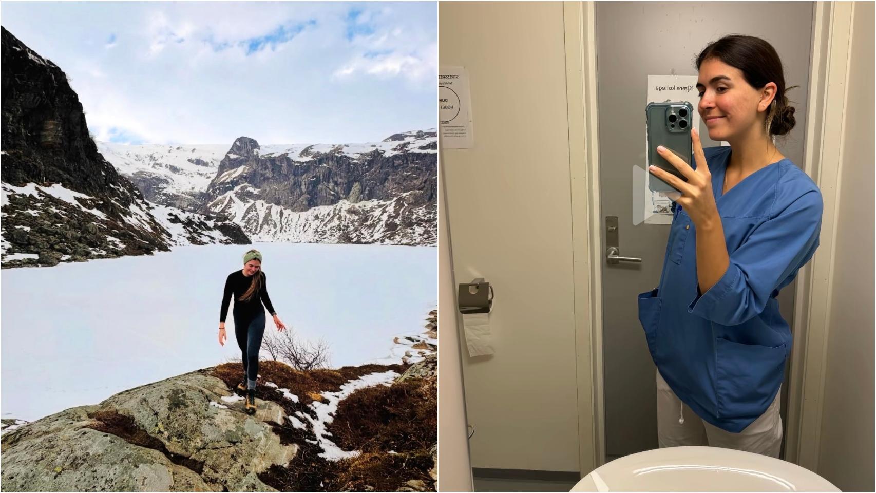 Nerea Guerra, enfermera española trabajando en Noruega.