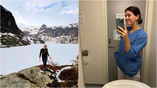 Nerea Guerra, enfermera española trabajando en Noruega.