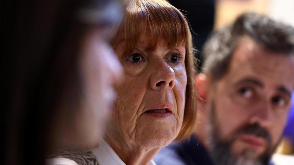 Gisèle Pelicot este miércoles durante el juicio en el Tribunal de Apelación de Nimes (Francia).