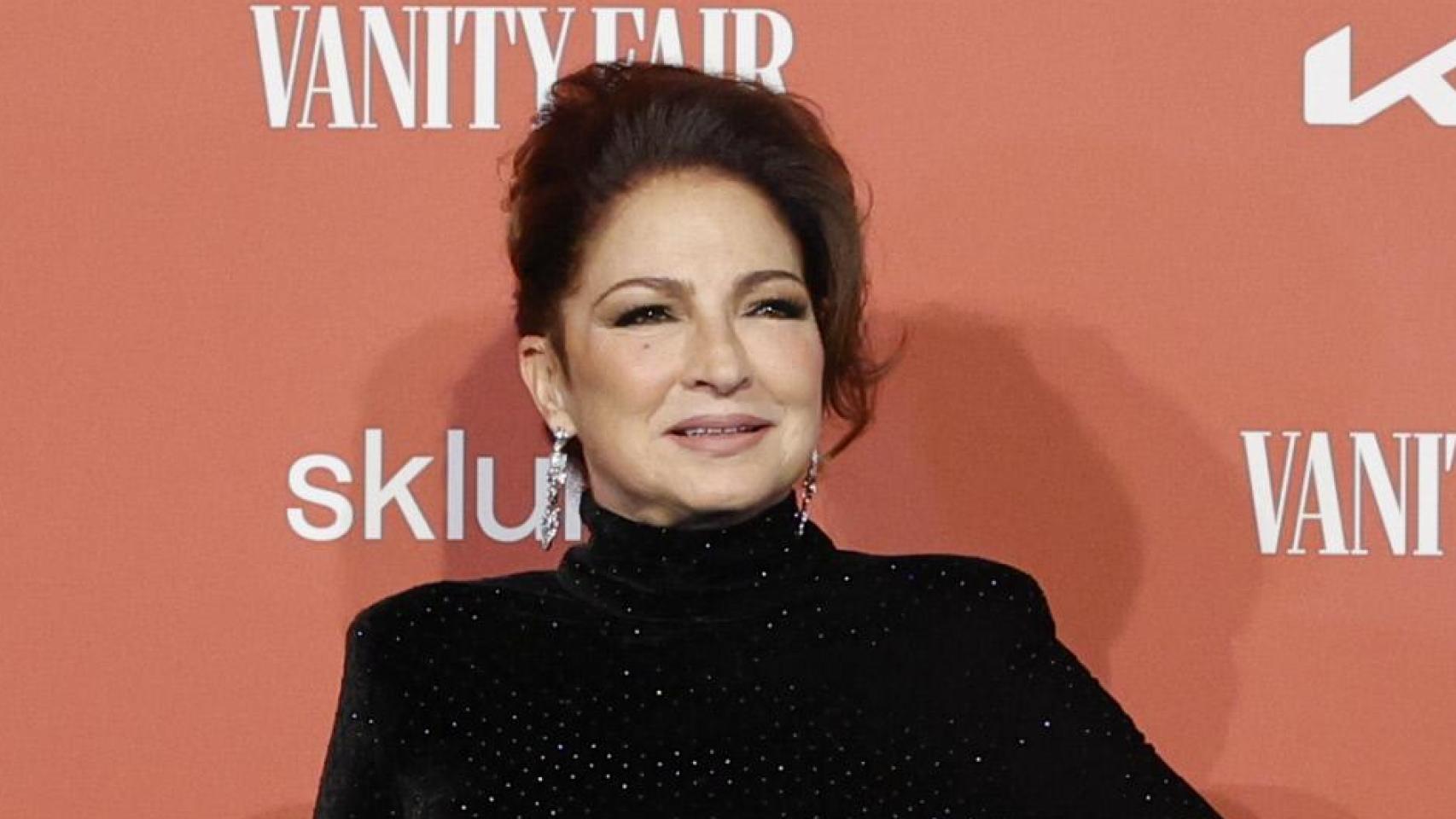 Gloria Estefan en el homenaje que le preparó la revista Vanity Fair en Madrid.