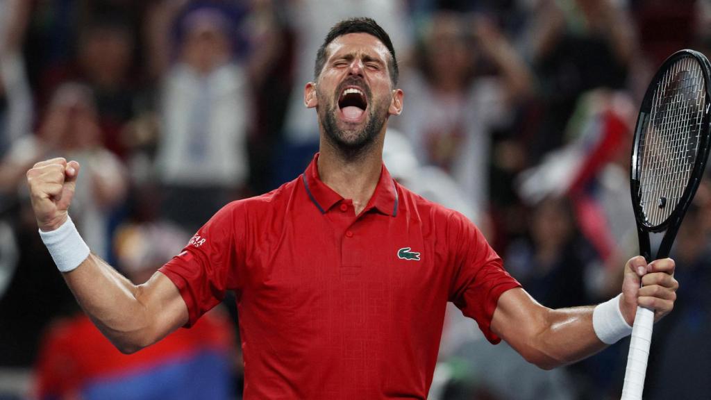 Djokovic, tras ganar un partido del Masters 1.000 de Shanghai.
