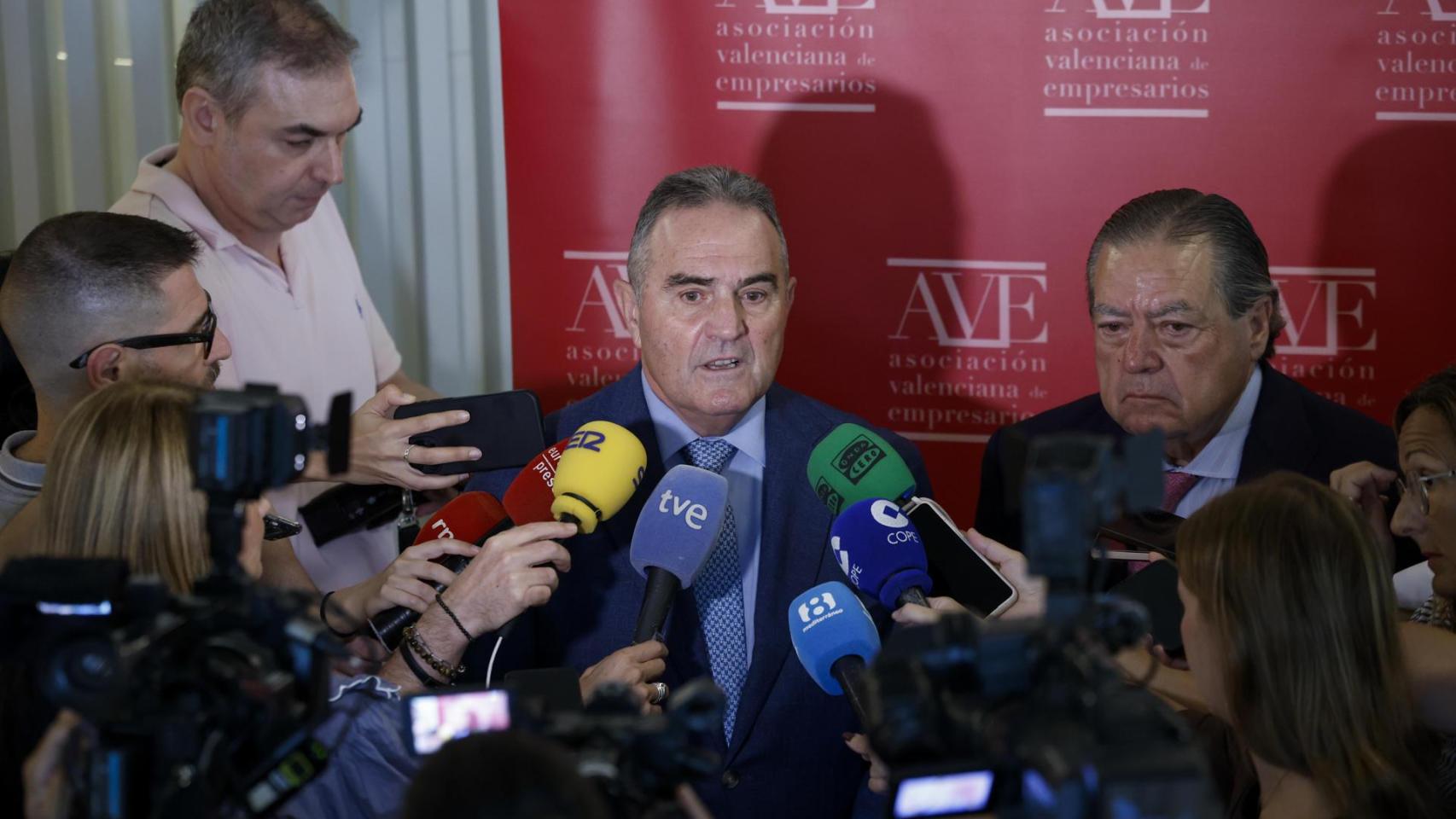 Gan Pampols ante los medios de comunicación. EFE/Biel Aliño