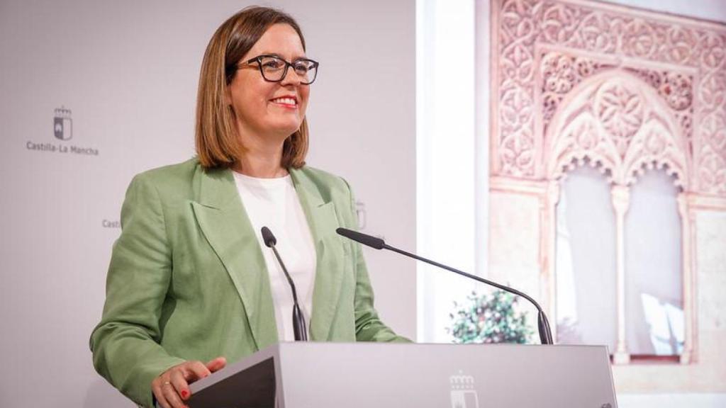 Esther Padilla en rueda de prensa.