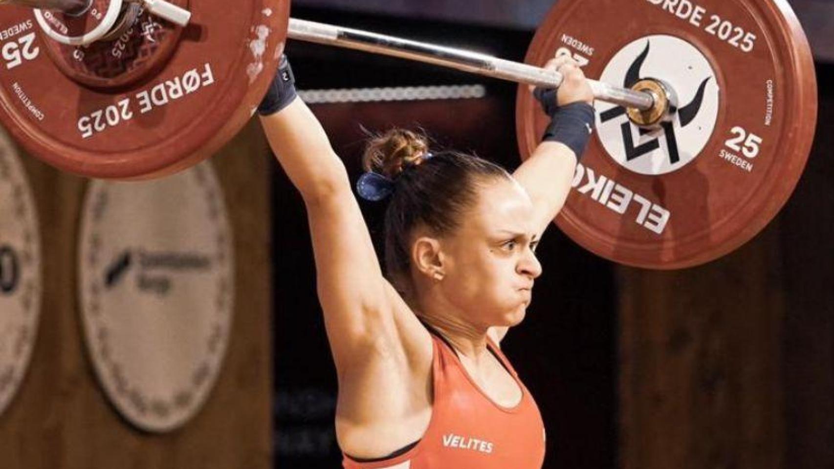 La haltera de la Universidad de Salamanca Marta García Rincón