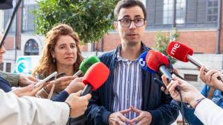 El portavoz socialista en el Ayuntamiento de Salamanca, José Luis Mateos, durante su intervención de este miércoles