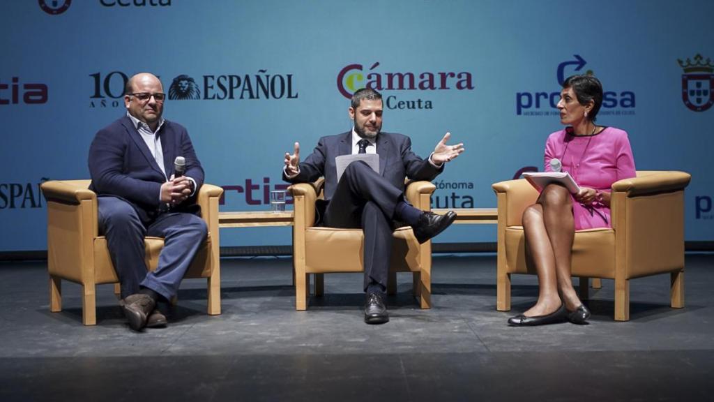 Félix de la Fuente, CCO de Templus  Kissy Chandiramani Ramesh, consejera de Economía, Hacienda y Función Pública de la Ciudad Autónoma de Ceuta