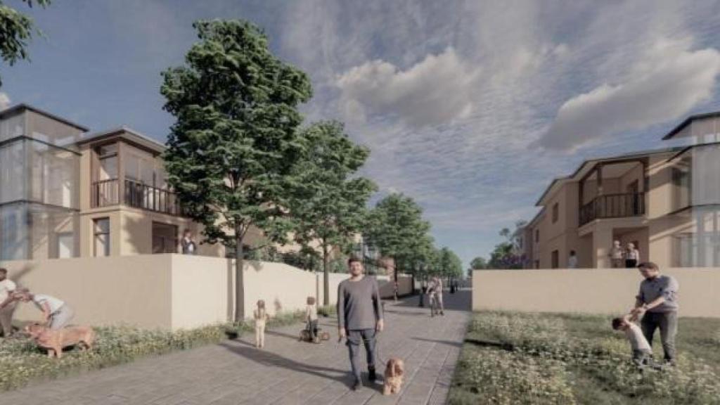 Recreación del 'Corredor colectivo', nombre dado al proyecto de mejora de las sedes de las asociaciones sociales de Toledo