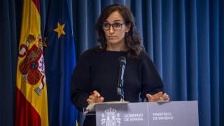 Mónica García, ministra de Sanidad, tras la celebración del CISNIS de este miércoles 8 de octubre.