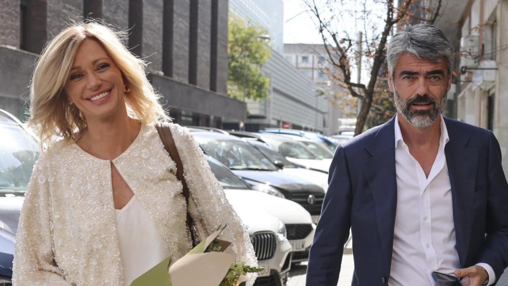 Susanna Griso y Luis Enríquez Nistal, en Madrid este miércoles. 8 de octubre.