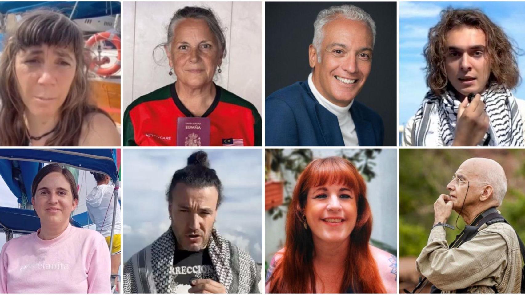 Estos son los ocho detenidos españoles.