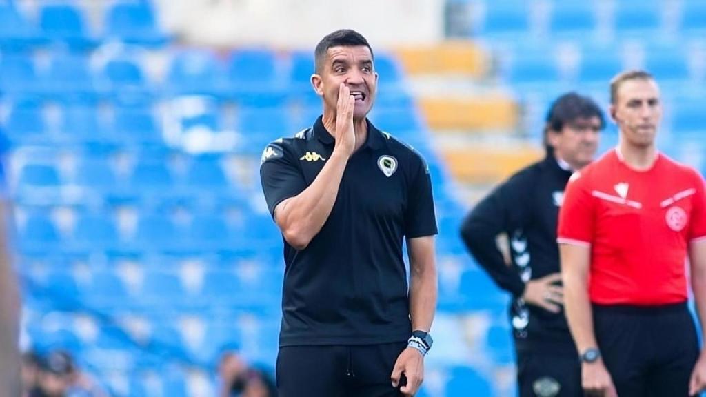 Rubén Torrecilla, en uno de los partidos del equipo blanquiazul.